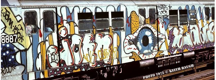 Early New York subway graffiti by Keith Baugh
